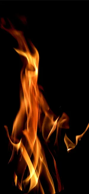 Flame Dancing Minimalist Wallpaper