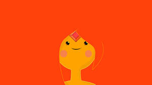 “flame Princess Smiles In Adventure Time” Wallpaper