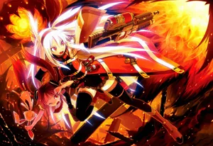 Flamethrower Girl Fire Anime Wallpaper
