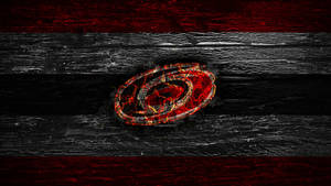 Flaming Carolina Hurricanes Logo Wallpaper