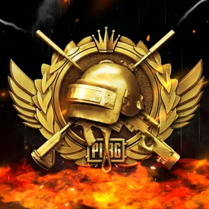 Flaming Conqueror Icon From The Popular Game Pubg Wallpaper