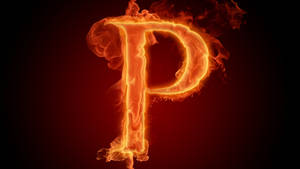 Flaring P In Alphabet Wallpaper