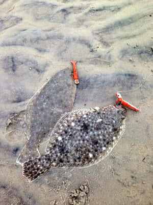 Flatfishon Sandwith Toy Fishing Rod Wallpaper