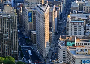 Flatiron Building Sunrise Aerial Wallpaper