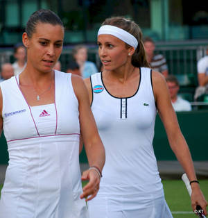 Flavia Pennetta With Gisela Dulko Wallpaper