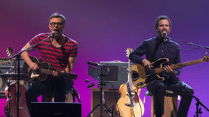 Flight Of The Conchords On Stage Wallpaper