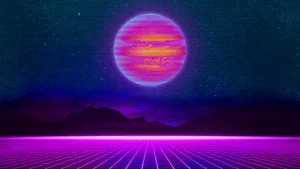 Float Away To A Futuristic Landscape Wallpaper