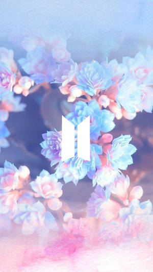 Floral Bts Logo Wallpaper