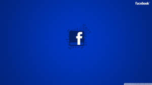 Floral Facebook Blue Minimalist Wallpaper