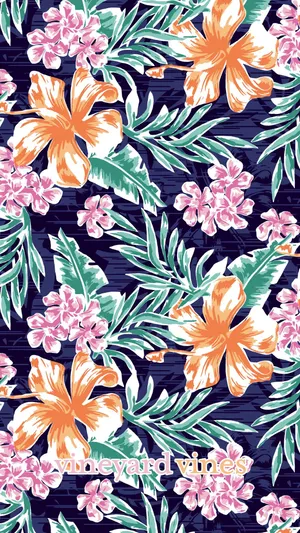 Floral Pattern For Vineyard Vines Wallpaper