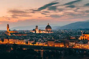 Florence Cathedral Italy Wide View Wallpaper