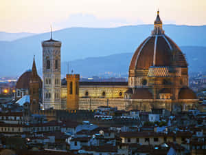Florence Cathedral Sunset View Italy Wallpaper