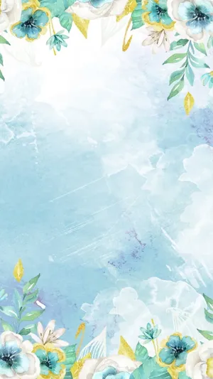 Flower Mobile Digital Painting Wallpaper