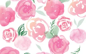 Flower Watercolor Art Tumblr Laptop Wallpaper