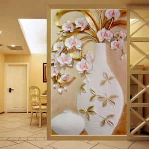 Flowers Following Each Other Wallpaper