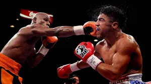Floyd Mayweather Lands A Brutal Punch Wallpaper
