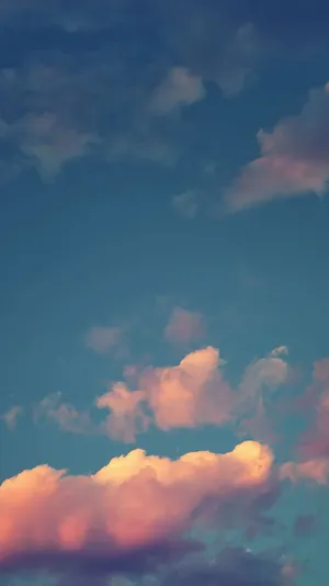 Fluffy Aesthetic Clouds Home Screen Wallpaper