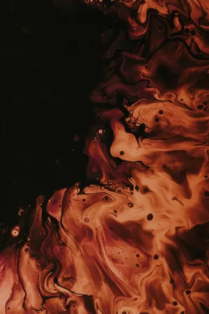 Fluid Brown Dark Abstract Mobile Wallpaper