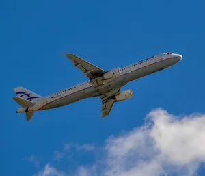 Flying Aegean Airlines Carrier A321neo Low Angle Shot Wallpaper