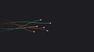 Flying Airplanes Minimalist Design Hd Wallpaper