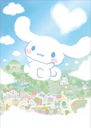 Flying Cinnamoroll Art Wallpaper