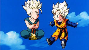 Flying Trunks And Goten Wallpaper