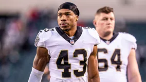 Focused Football Player Number43 Wallpaper