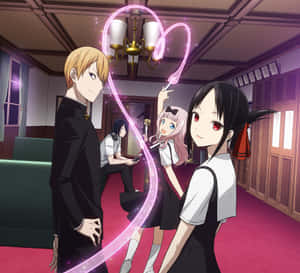Follow Kaguya And Miyuki On Their Adventure Of Love! Wallpaper