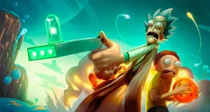 Follow Rick Sanchez On His Wacky Adventures! Wallpaper