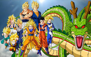 Follow The Legendary Adventures Of The Dragon Ball Super Characters Wallpaper