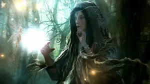 Follow The Path To Discover A Magical Fairy Forest Wallpaper