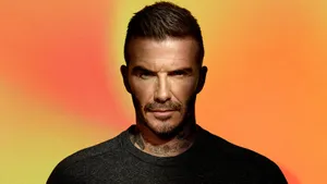 Football Star David Beckham Looks On As The 2018 World Cup Approaches Wallpaper