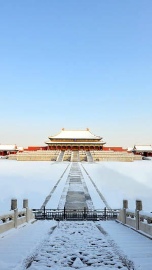 Forbidden City During Winter Wallpaper