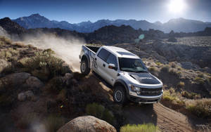 Ford Raptor Descending From Mountain Wallpaper