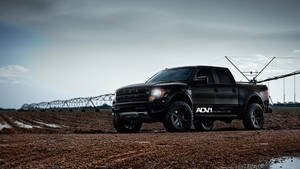 Ford Raptor In Jet Black Paint Wallpaper