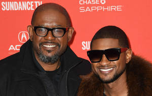 Forest Whitaker And Usher At 2018 Sundance Film Fest Wallpaper