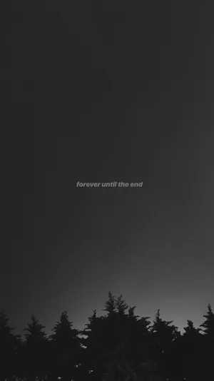 Forever Quote Dark Grey Iphone Wallpaper
