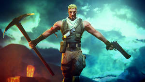 Fortnite 2560x1440 Jonesy Pickaxe Pistol Wallpaper