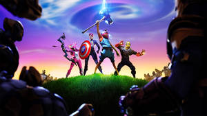 Fortnite 2560x1440 Superheroes Wallpaper