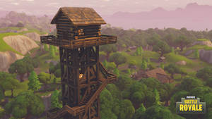 Fortnite Battle Royale Lodge In Woods Wallpaper