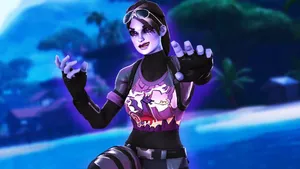 Fortnite Dark Bomber Nighttime Backdrop Wallpaper