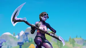 Fortnite Dark Bomber With Pickaxe Wallpaper