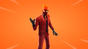 Fortnite - Flaming Suit Wallpaper