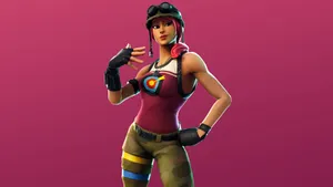 Fortnite - New Character - A Girl In Pink Wallpaper