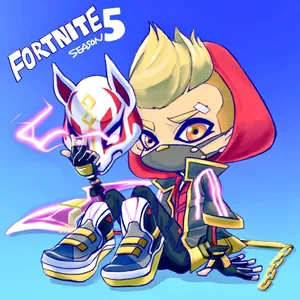 Fortnite Season 5 - A Cartoon Character With A Helmet And A Sword Wallpaper