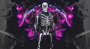 Fortnite Skull Trooper Wings H D Wallpaper