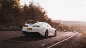 Forza 4 White Toyota Supra Wallpaper