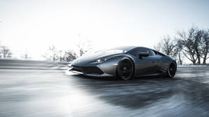 Forza Horizon 4 4k Silver Lamborghini Huracan Wallpaper