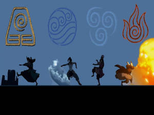 Four Elements From Avatar: The Last Airbender Wallpaper