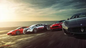 Four Epic Sports Cars Wallpaper